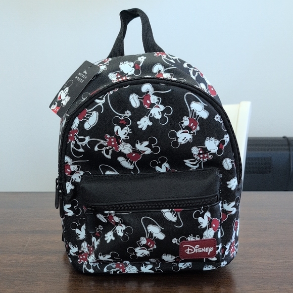 Bioworld Handbags - Bioworld Mickey And Minnie Allover Mini Backpack ❤️